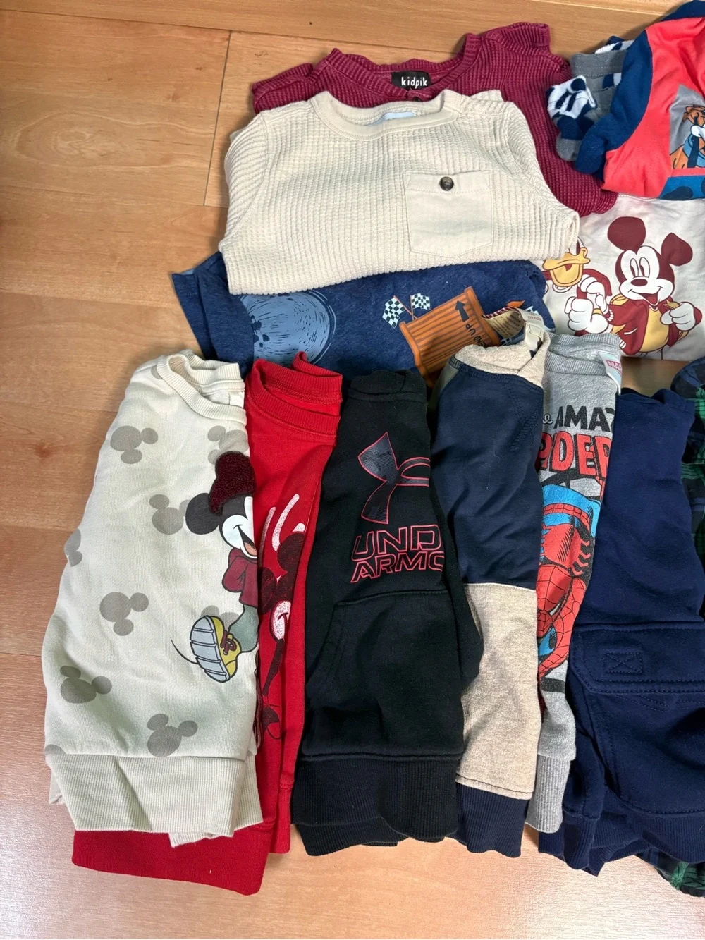 Toddler Boys 22 Piece 2T Clothing Bundle Nike Under Armour Disney Carters etc.